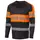 L.Brador 6111P langermet T-skjorte, Svart/Oransje, Svart/Oransje, swatch