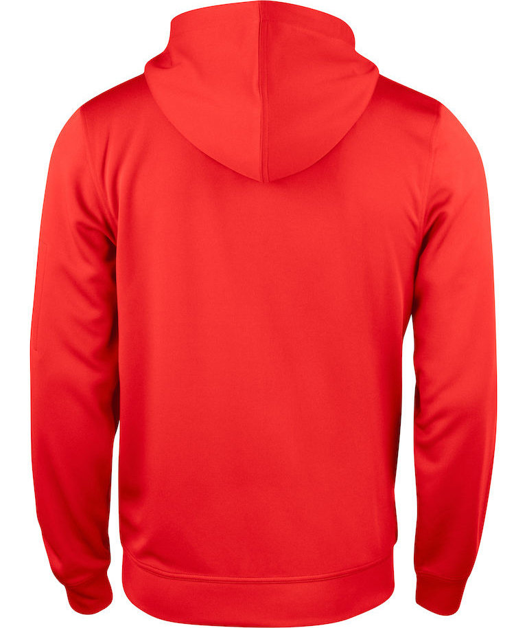 Clique Basis Active hoodie with full zipper, Red, large image number 1