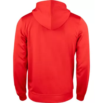 Clique Basis Active Kapuzensweatshirt mit Reißverschluss, Rot
