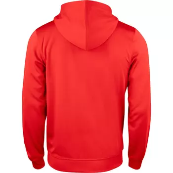 Clique Basis Active hoodie med blixtlås, Röd