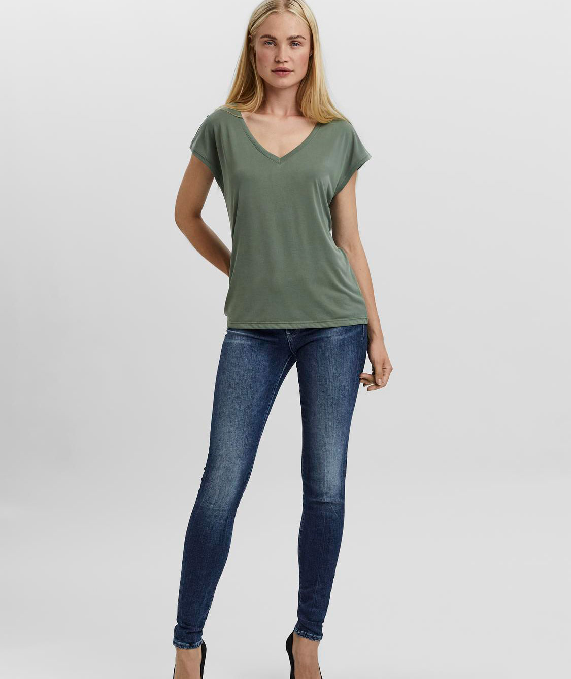 Vero Moda VMFILLI women's T-shirt, Laurel Wreath, large image number 4