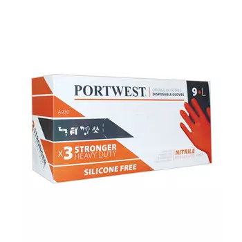 Portwest A930 HD Nitril Einweghandschuhe 100er Pack, Orange