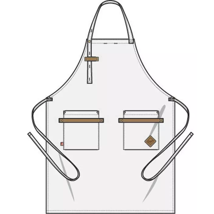 Segers 4093 bib apron, Grey, Grey, large image number 5