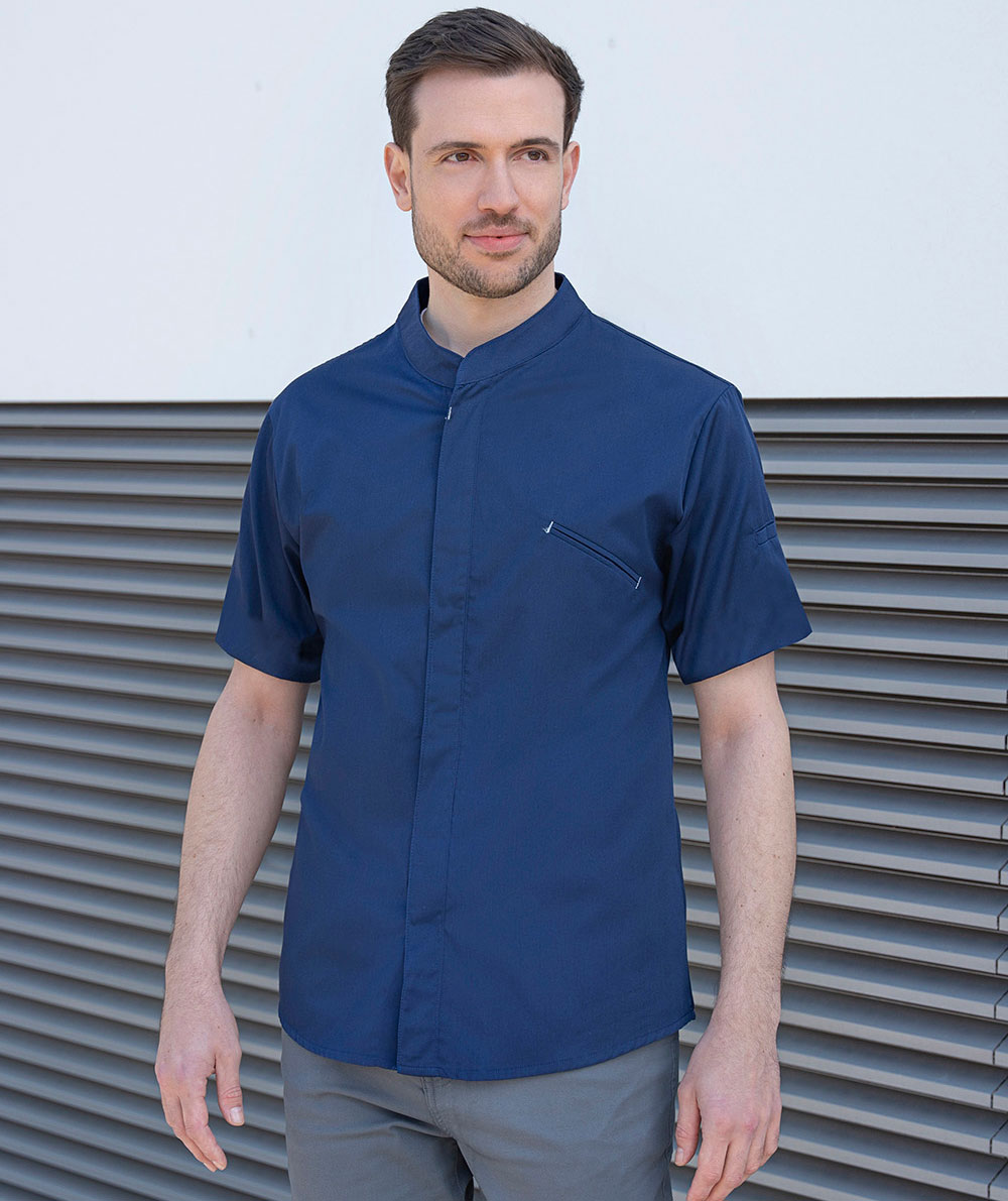 Karlowsky Modern-Touch kortermet kokkejakke, Navy