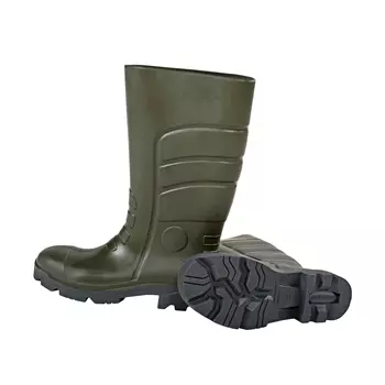 Ocean light weight PU safety rubber boots S5, Olive Green
