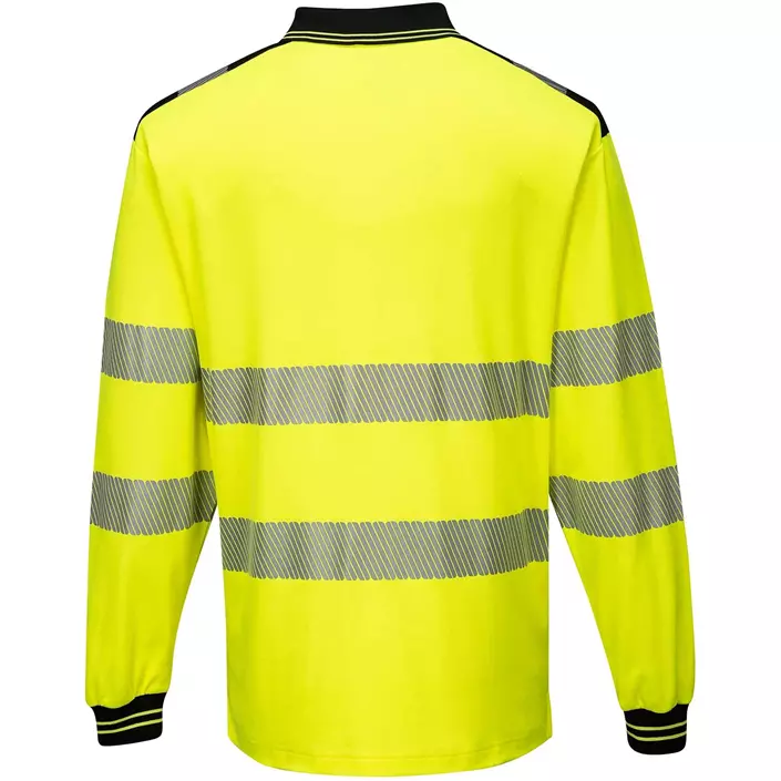 Portwest longsleeved polo shirt, Hi-vis Yellow/Black, large image number 1