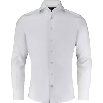 J. Harvest & Frost Black Bow 60 slim fit shirt, White
