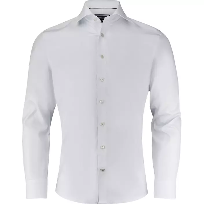 J. Harvest & Frost Black Bow 60 slim fit skjorte, Hvid, large image number 0
