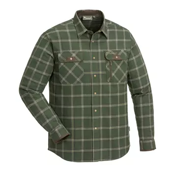 Pinewood Prestwick lumberjack shirt, Mossgreen/D. Brown