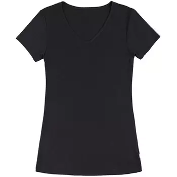 Joha Sara dame T-shirt, uld/silke, Sort