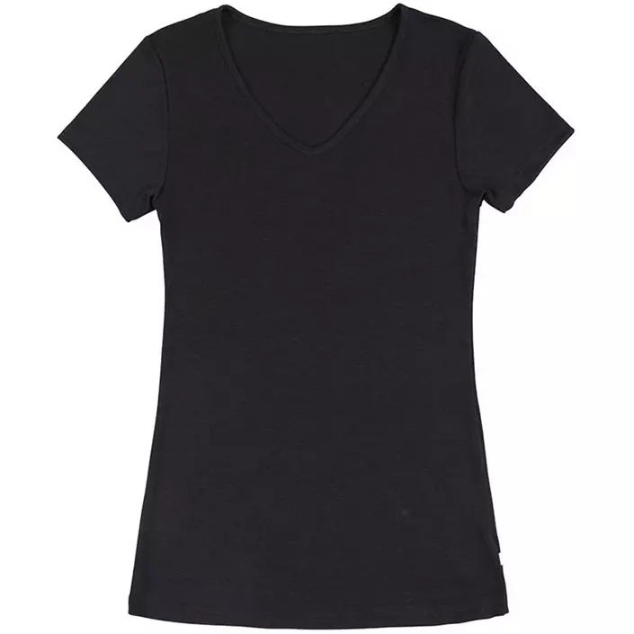 Joha Sara dame T-shirt, uld/silke, Sort, large image number 0