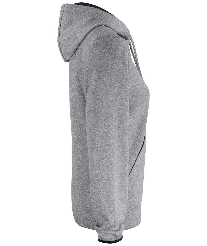 Clique Oakdale women's hoodie, Grey Melange, large image number 2