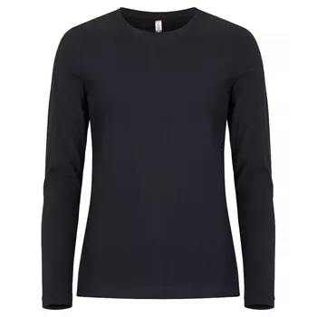 Clique Damen Premium Fashion langärmliges T-Shirt, Schwarz