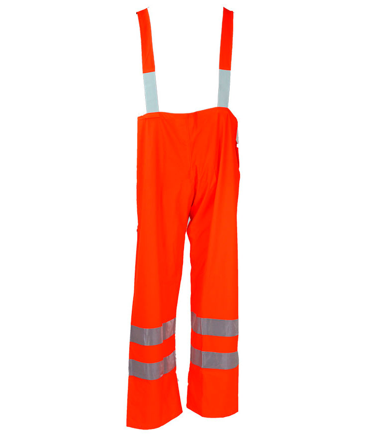 Abeko Atec rain Bib and Brace, Hi-vis Orange, large image number 1