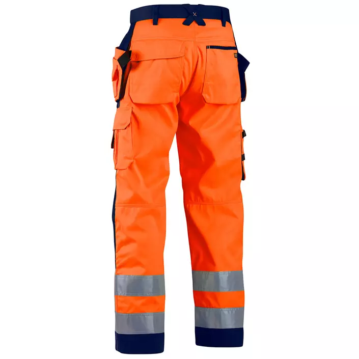 Blåkläder craftsman trousers, Hi-vis Orange/Marine, large image number 1