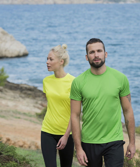 Clique Active Damen T-Shirt, Hi-Vis Gelb, large image number 4