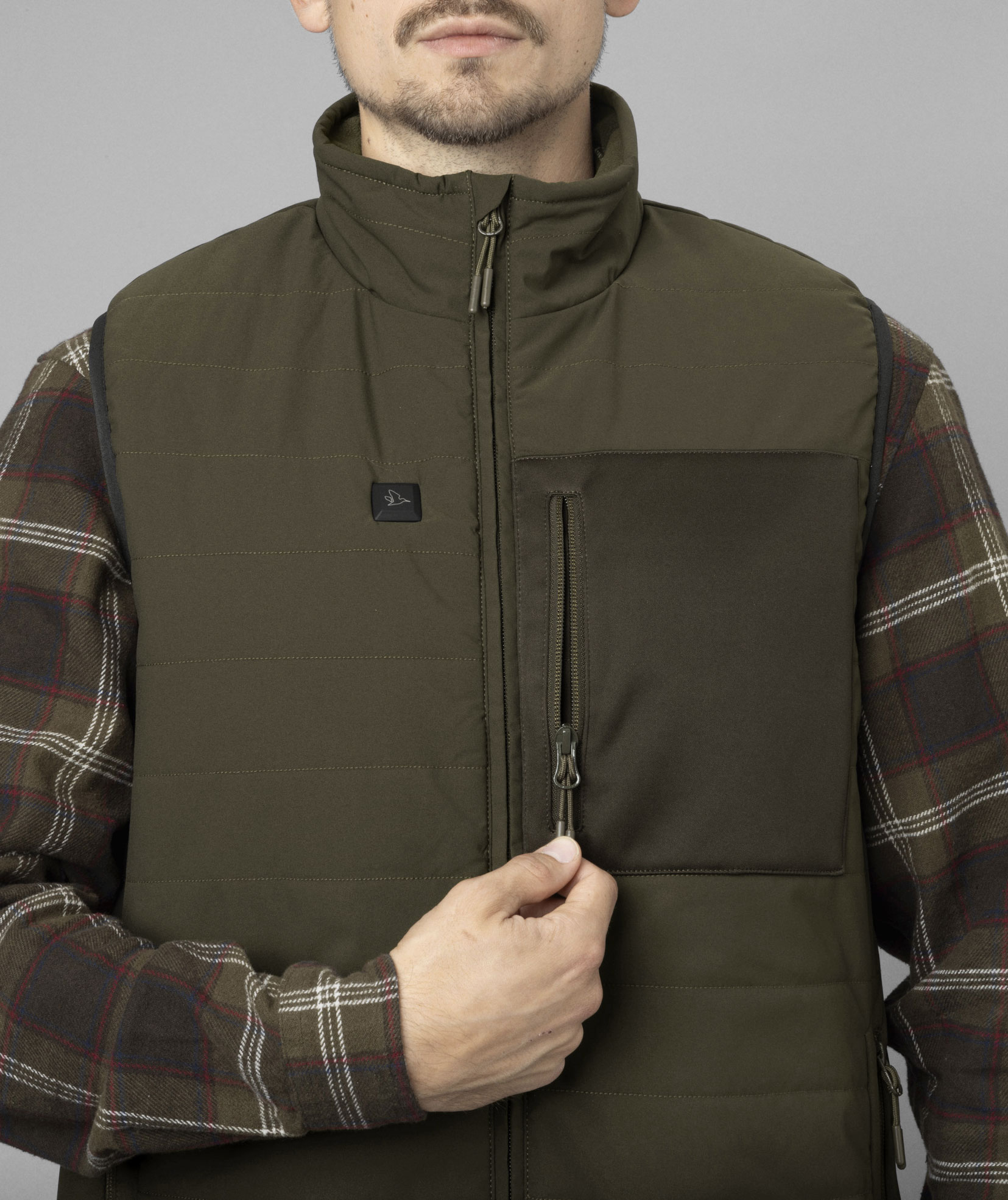 Seeland Celsius Heat vatteret vest, Pine green, large image number 5