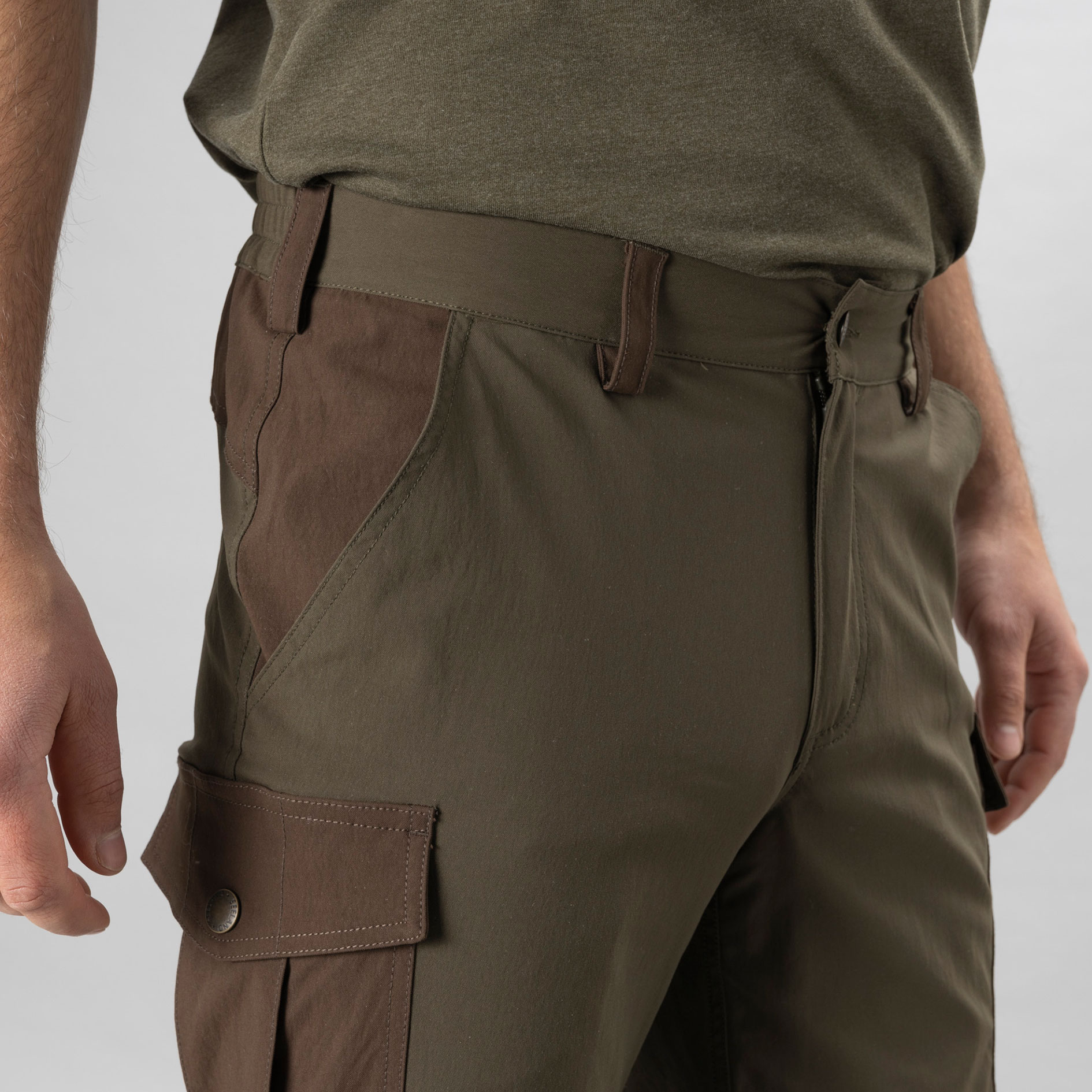Seeland Birch Zip-off trousers, Pine Green/Demitasse Brown, large image number 3