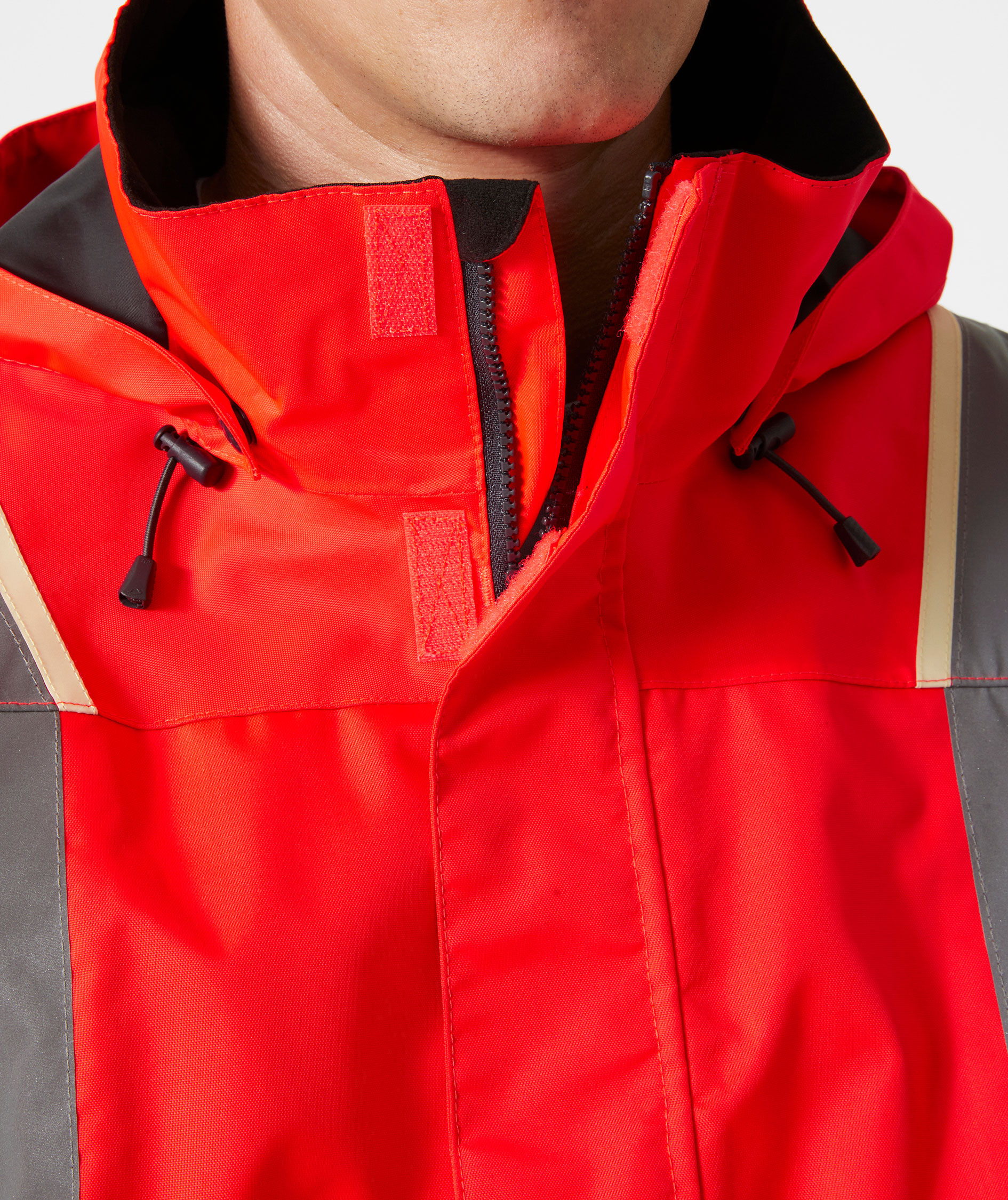 Helly Hansen UC-ME skalljakke, Hi-Vis R&oslash;d/Ebony, large image number 6