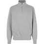 ID Sweatshirt med kort lynlås, Grå Melange ID Sweatshirt med kort lynlås, Grå Melange