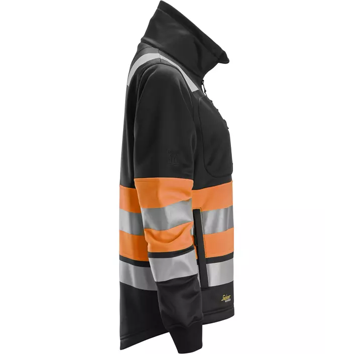 Snickers women's sweat jacket, Hi-Vis Orange/Black, large image number 2