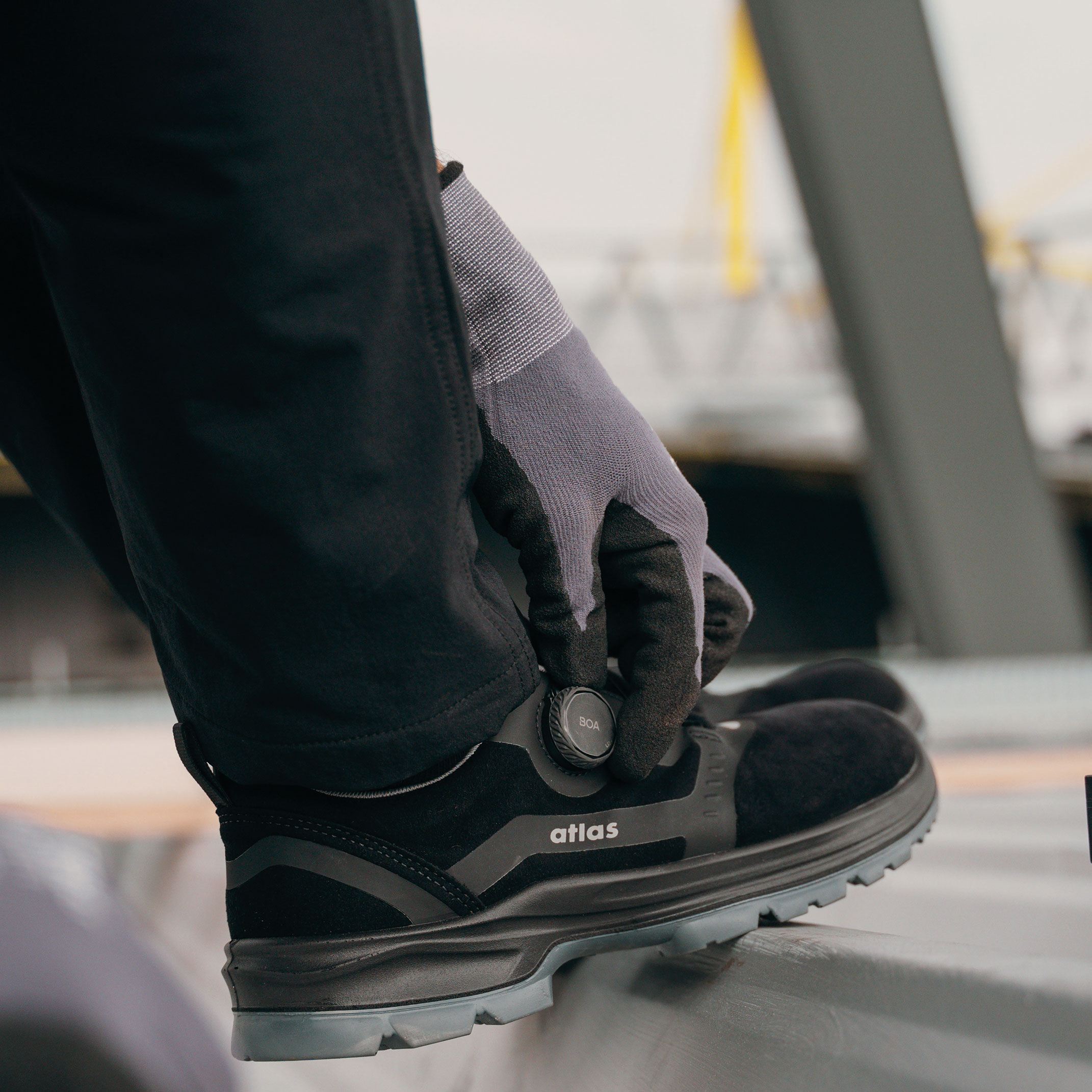 Atlas Flash 6405 XP Boa&reg; safety shoes S3, Black, large image number 2