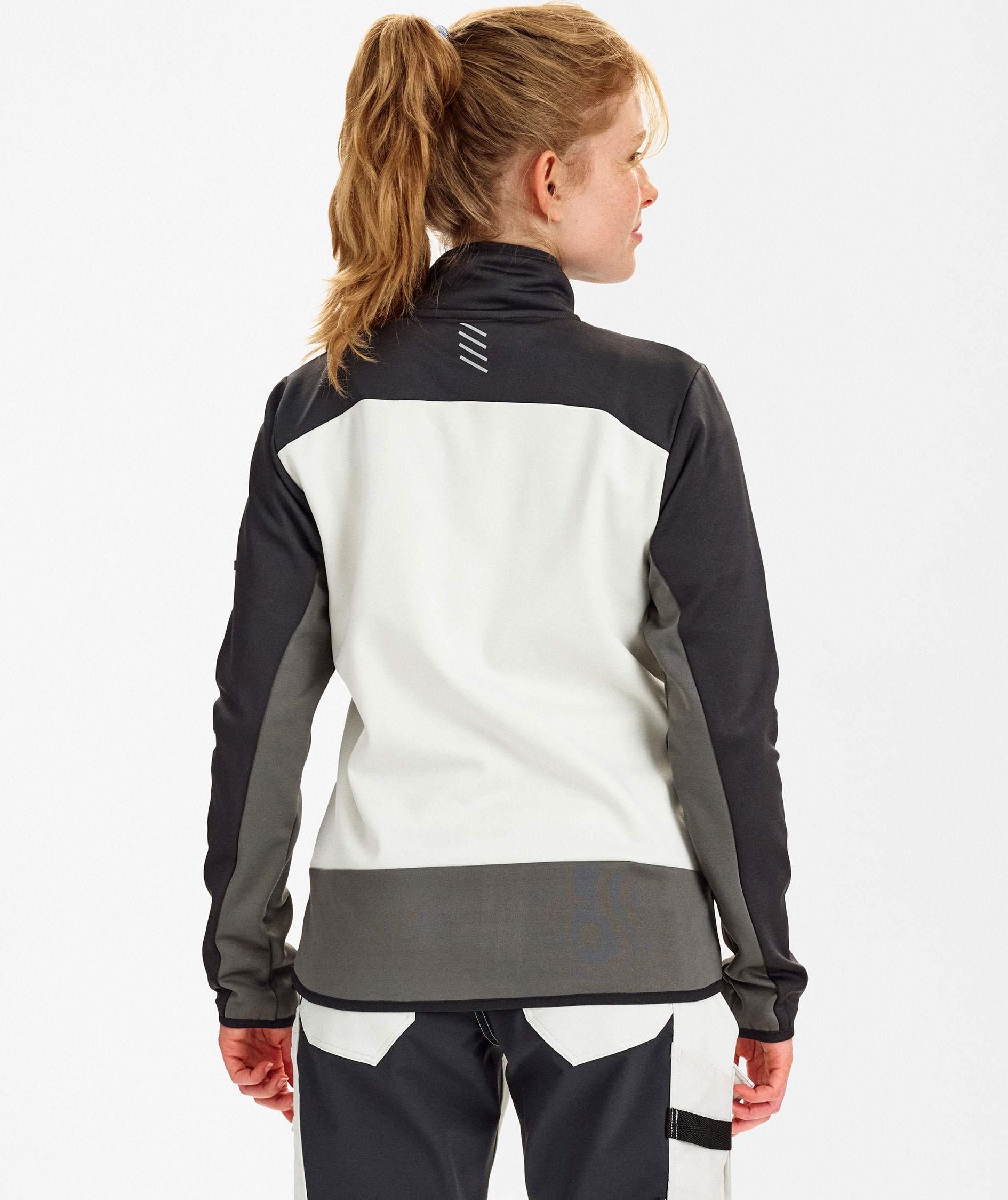 Engel Entire women's midlayer cardigan, Bone White/Anthracite Grey, large image number 4