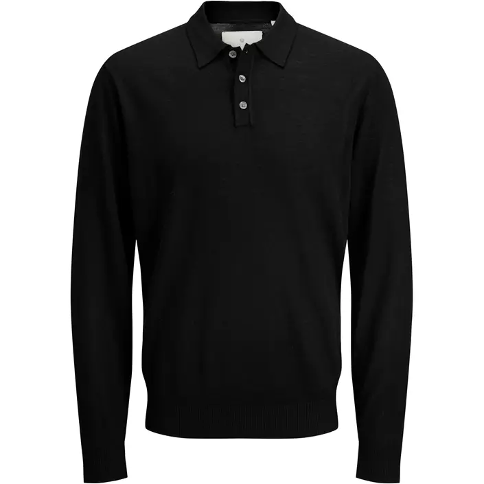 Jack & Jones Premium JPRBLAMERINO stickad tröja med merinoull, Black, large image number 0
