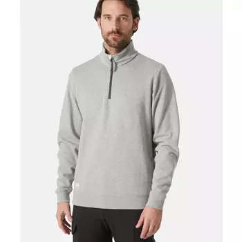 Helly Hansen Classic Sweatshirt Half Zip, Grey melange