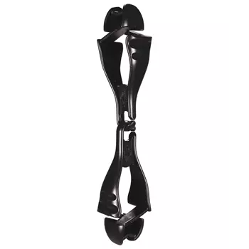 Ergodyne Squids 3400 Glove clip holder with dual clips, Black