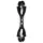 Ergodyne Squids 3400 Glove clip holder with dual clips, Black, Black, swatch