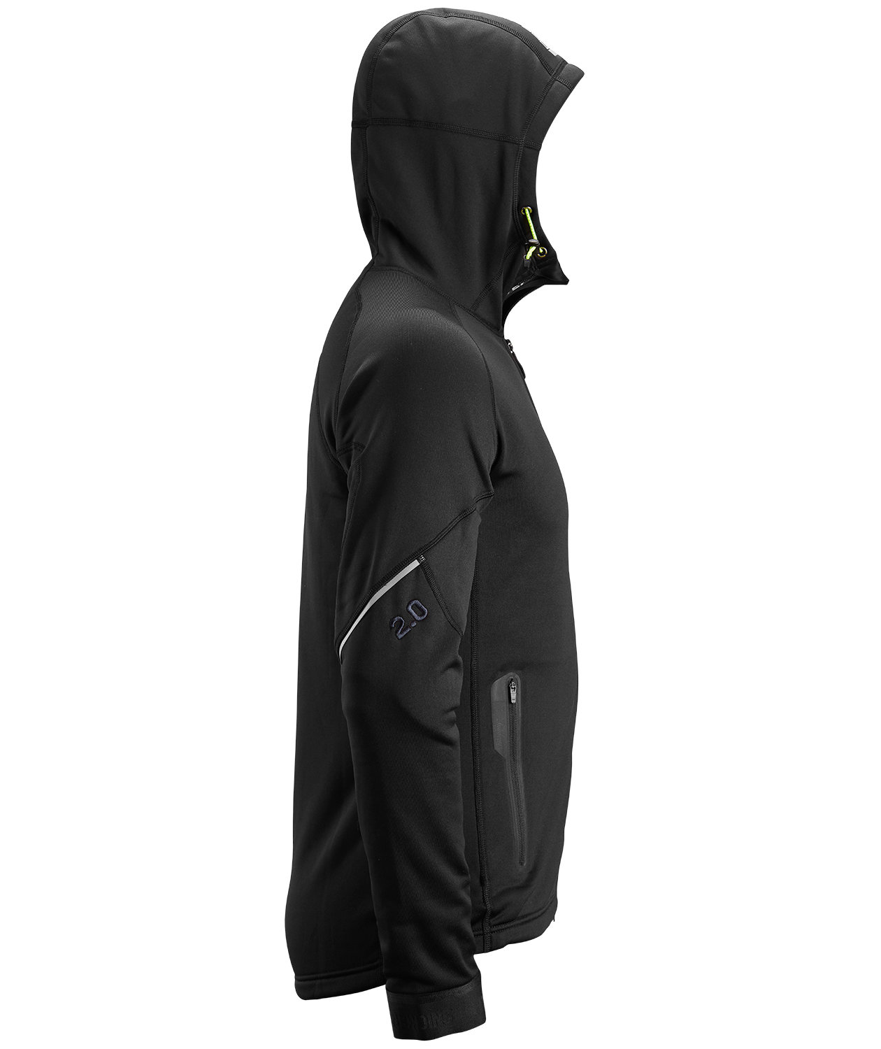 Snickers FlexiWork fleece sweater 8002, Black, large image number 4