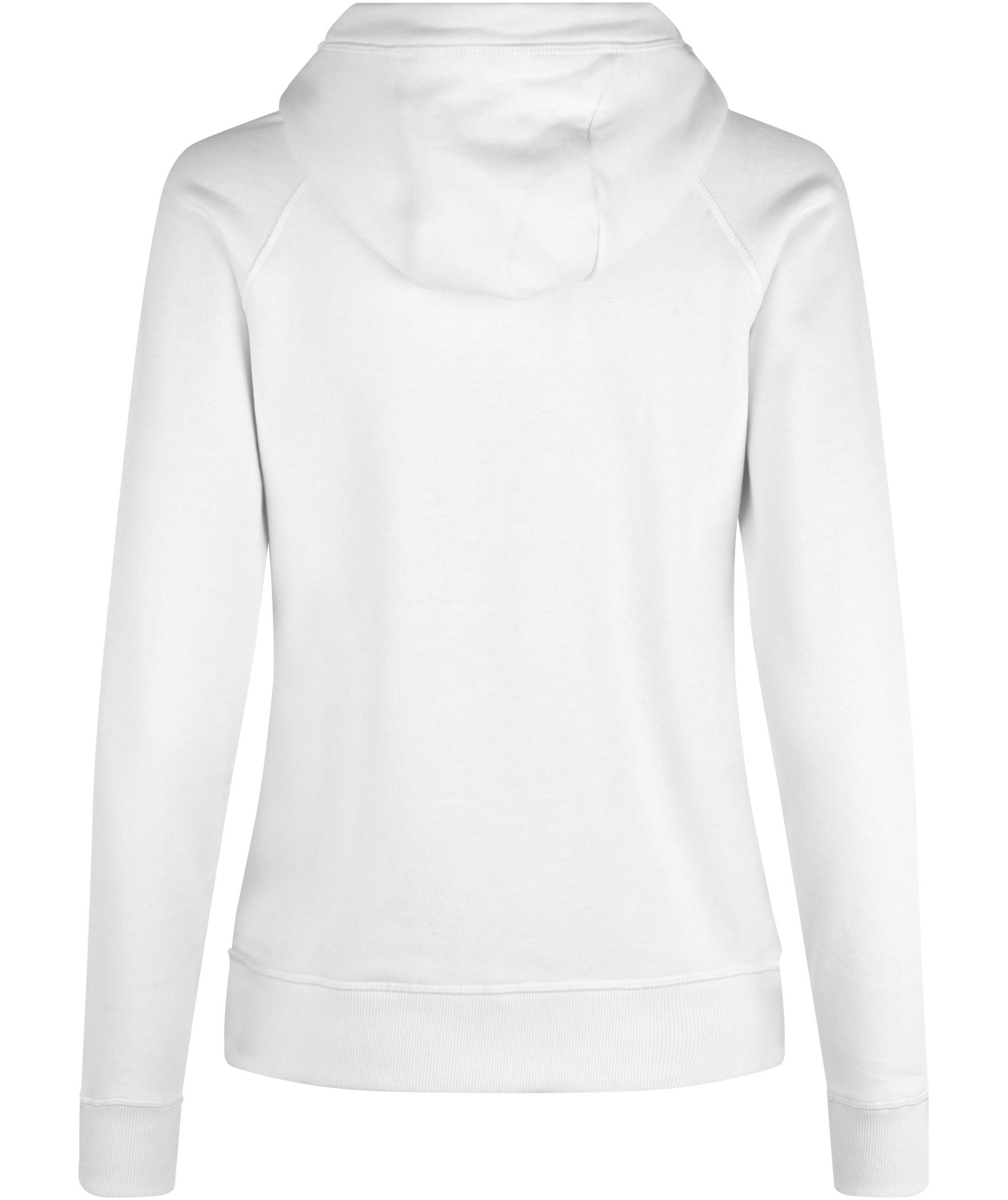 ID Core women's hoodie with zipper, White