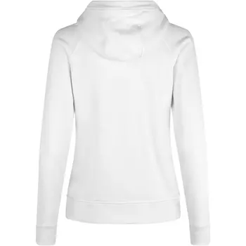 ID women's hoodie with full zipper, White