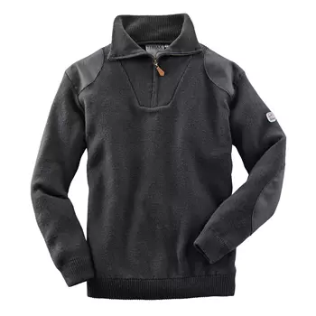 Terrax ½-zip stickad tröja, Antracit