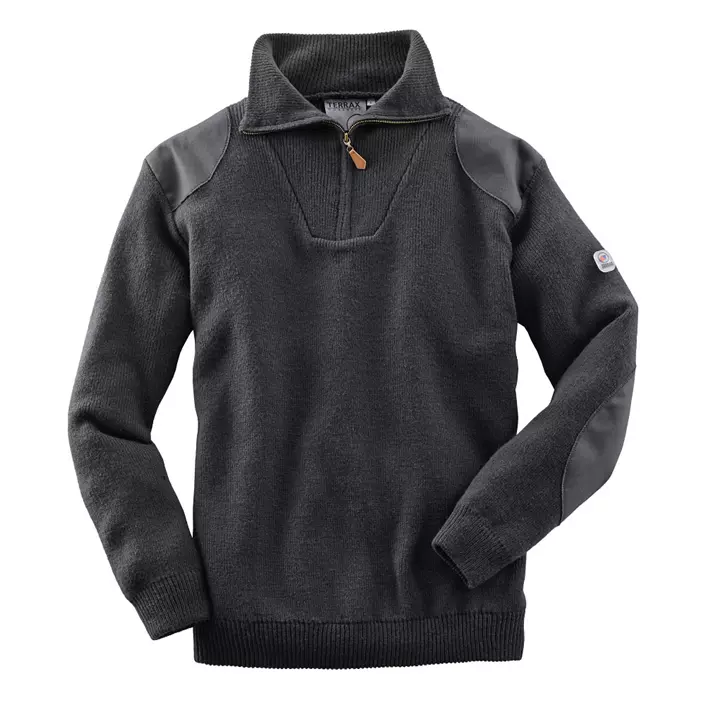 Terrax ½-zip knitted pullover, Anthracite, large image number 0