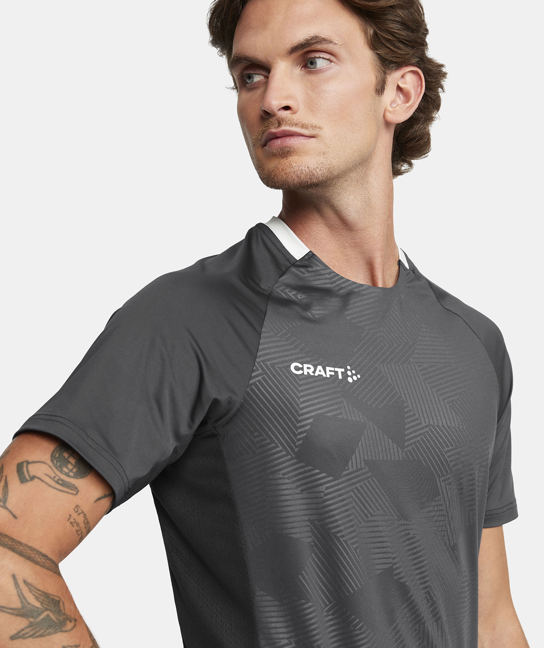 Craft Premier Solid Jersey T-skjorte, Asphalt, large image number 3
