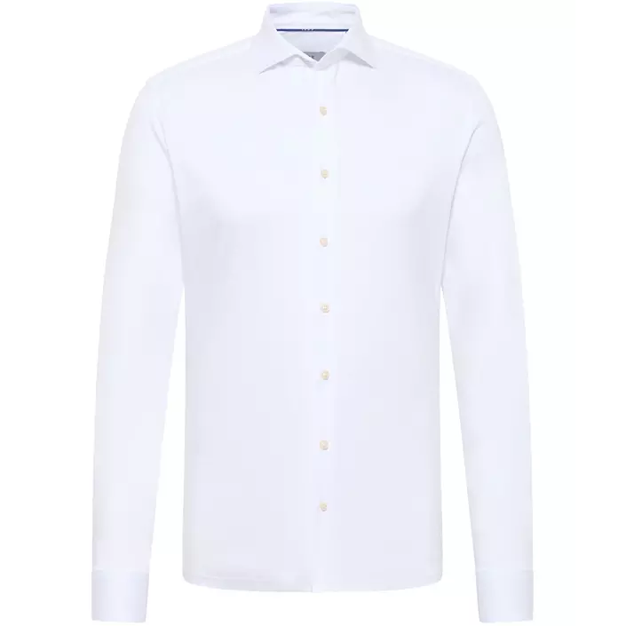 Eterna Soft Tailoring Jersey Slim fit shirt, White, large image number 0
