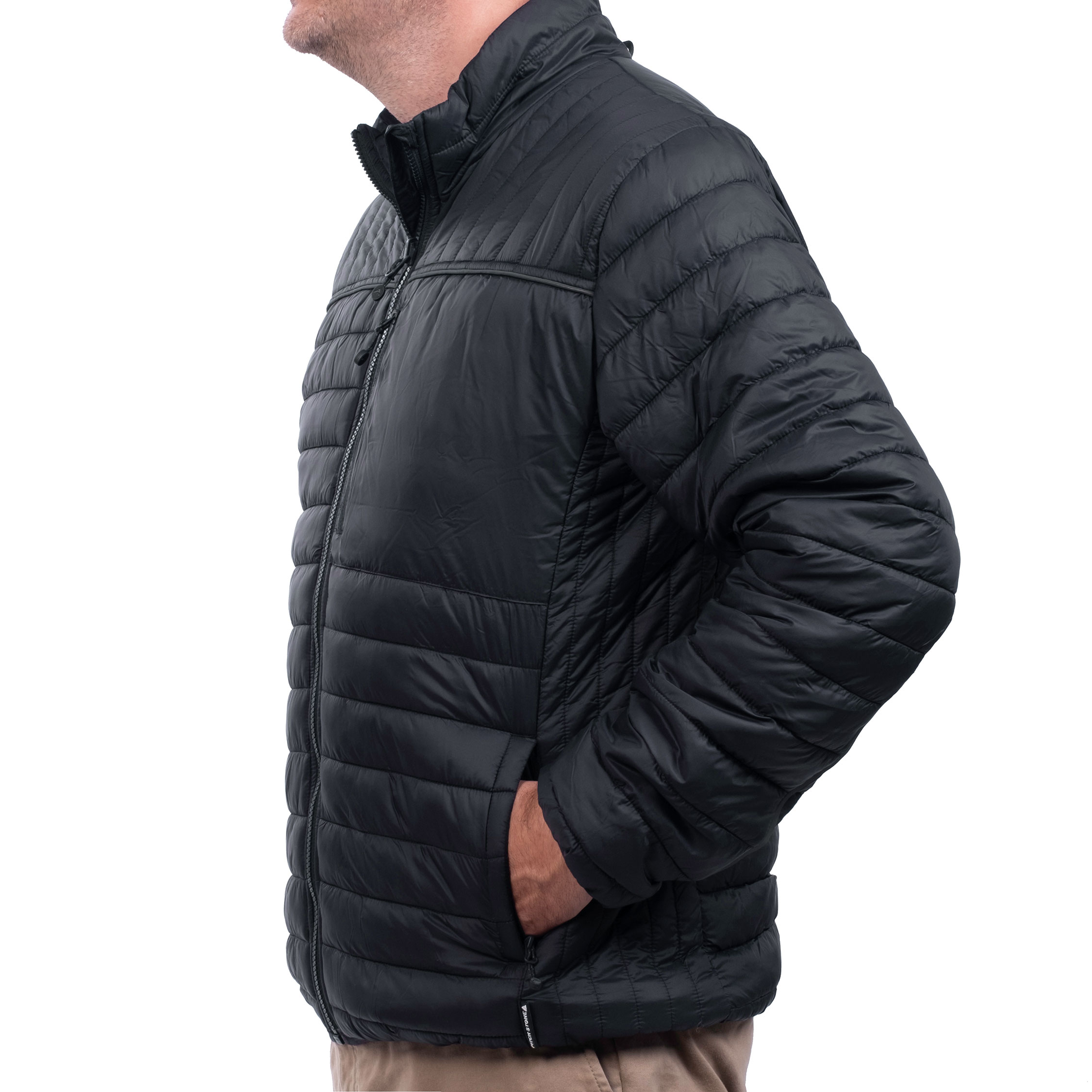 Pitch Stone Active-Pro Zip-in quilted jacket, Black, large image number 6