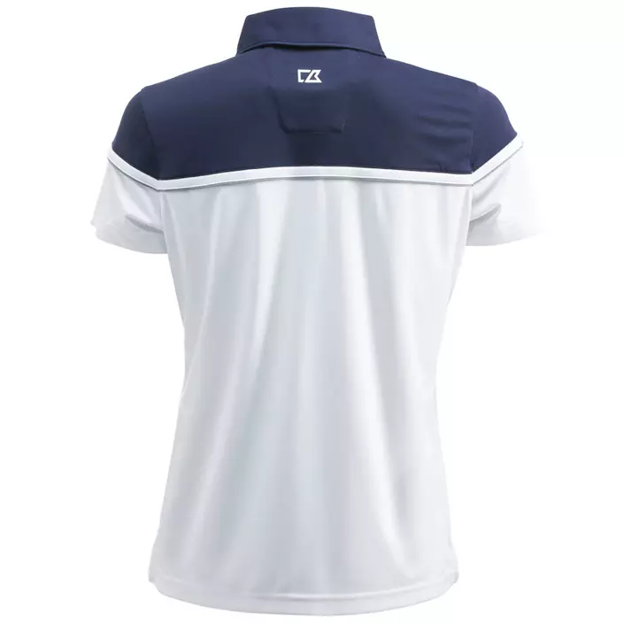 Cutter & Buck Sunset dame polo T-skjorte, Hvit/marineblå, large image number 1