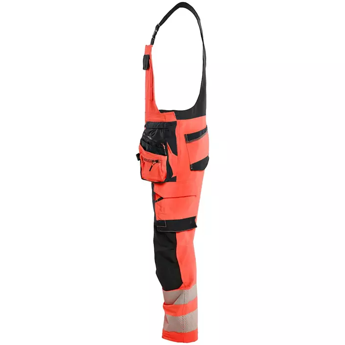 Blåkläder Handwerkerlatzhose full stretch, Hi-Vis rot/schwarz, large image number 3