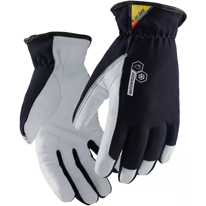 Blåkläder work gloves, Dark Marine/White, large image number 0