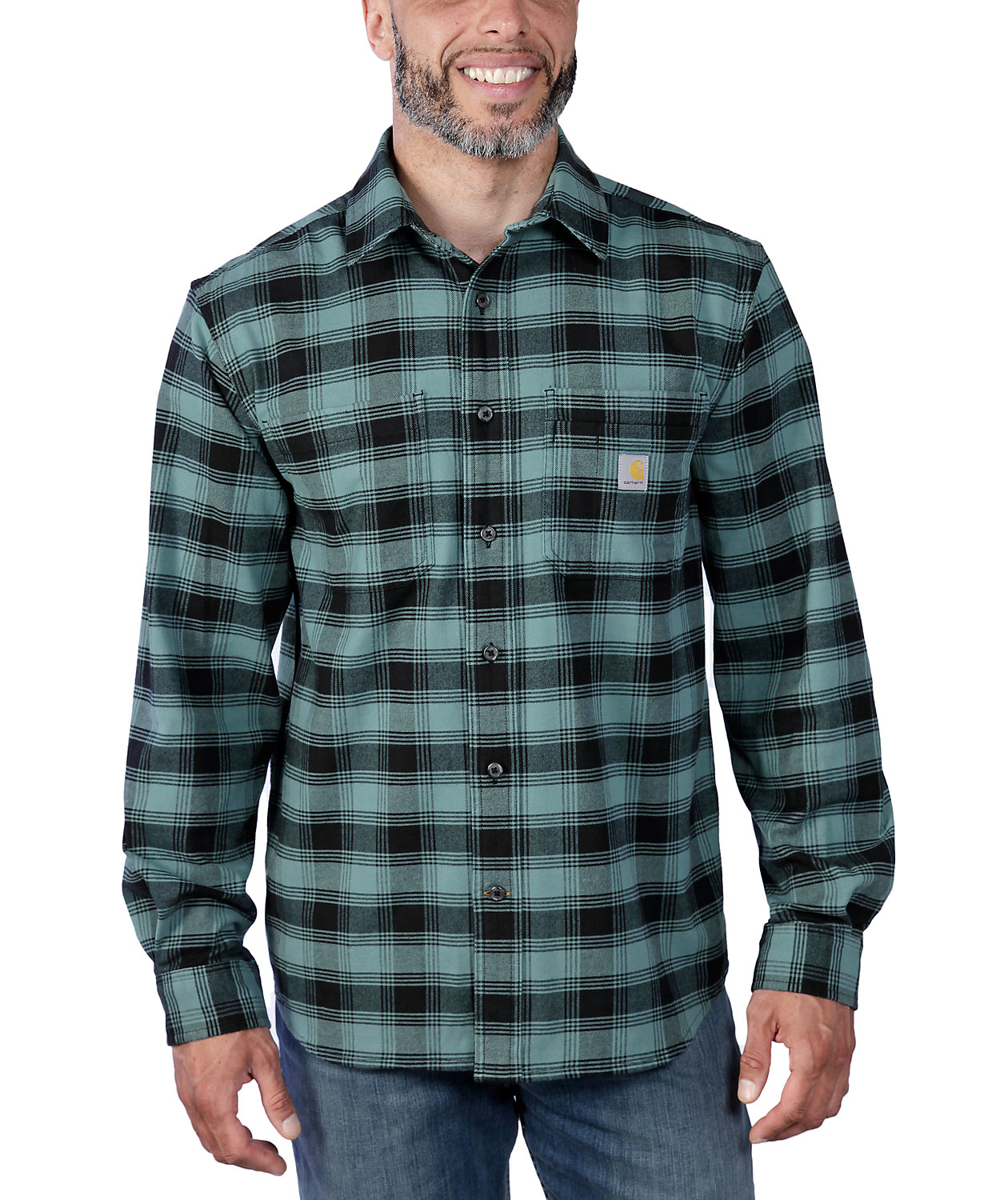 Carhartt Midweight flanellskjorta, Sea Pine