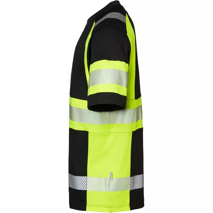 Top Swede T-Shirt 600, Schwarz/Hi-Vis Gelb, large image number 3