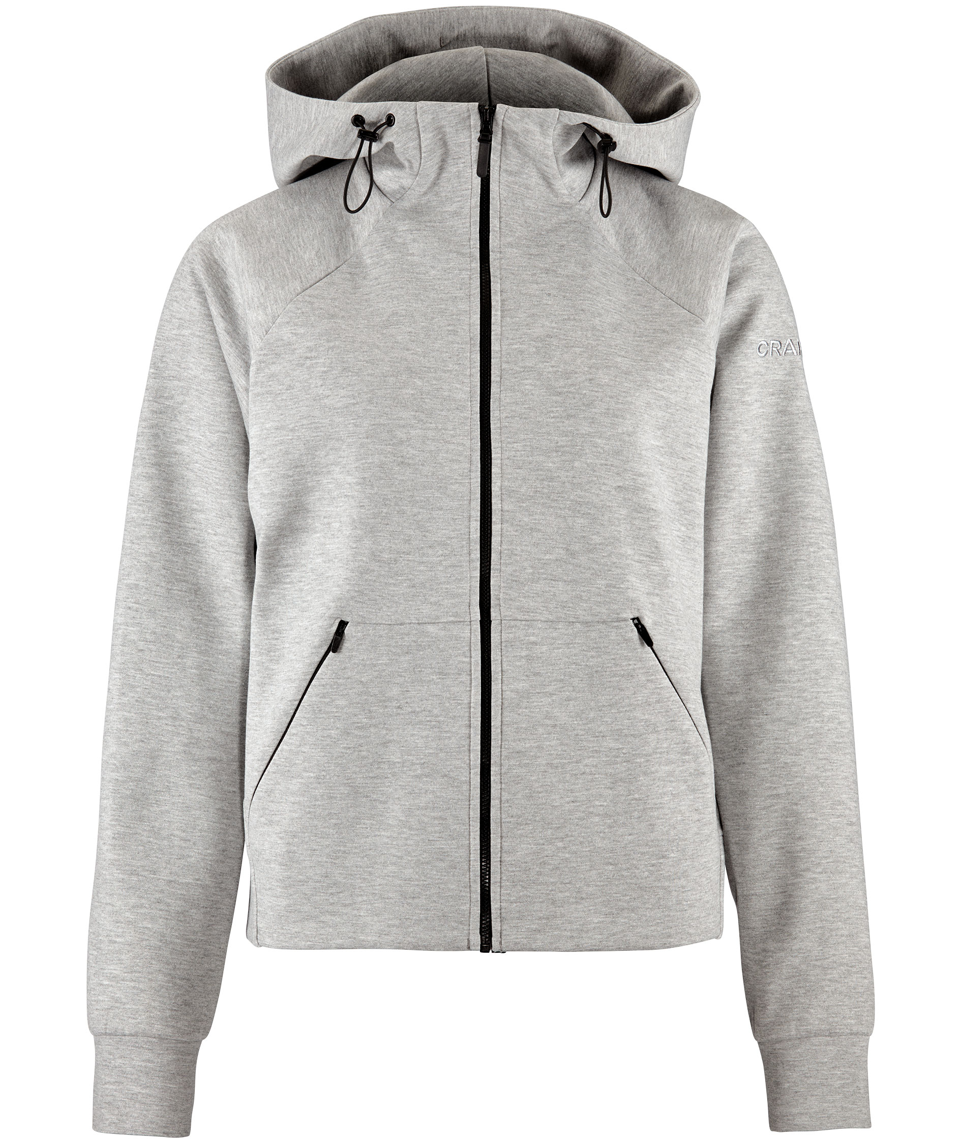 Craft ADV Join dame h&aelig;ttetr&oslash;je med lynl&aring;s, Grey melange , Grey melange , swatch