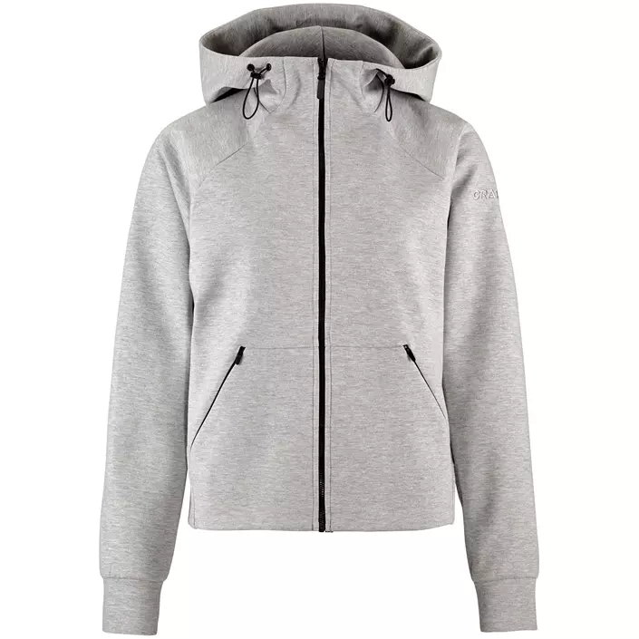 Craft ADV Join hoodie med dragkedja, Grey melange, large image number 0