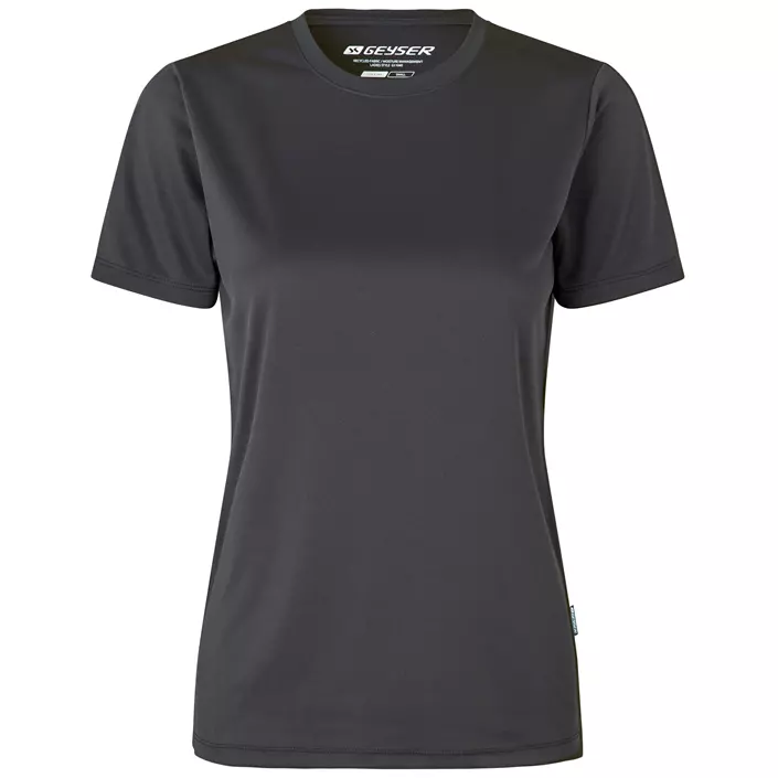 GEYSER Essential women's interlock T-shirt, Charcoal, large image number 0