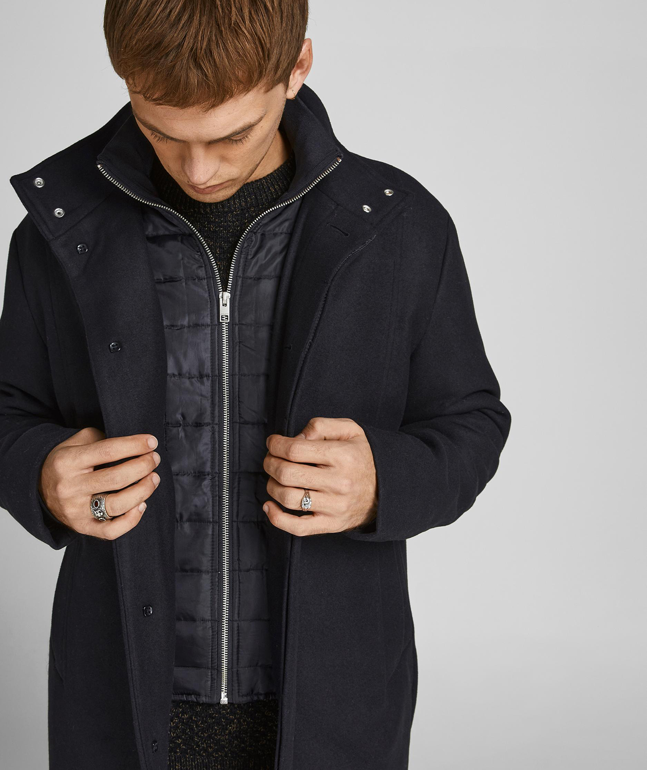 Jack & Jones JJEDUNHAM wool jacket, Black, large image number 3