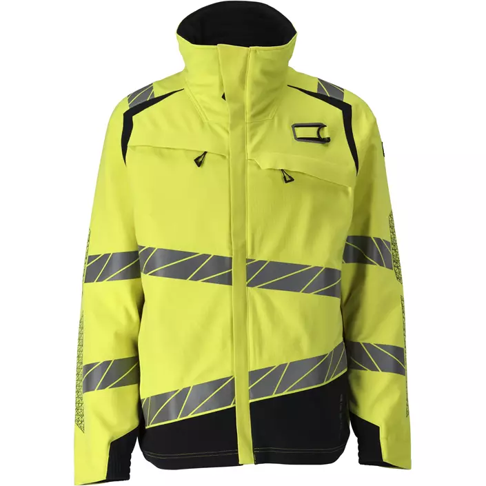 Mascot Accelerate Multisafe jakke full stretch, Hi-Vis Gul/Mørk Marine, large image number 0