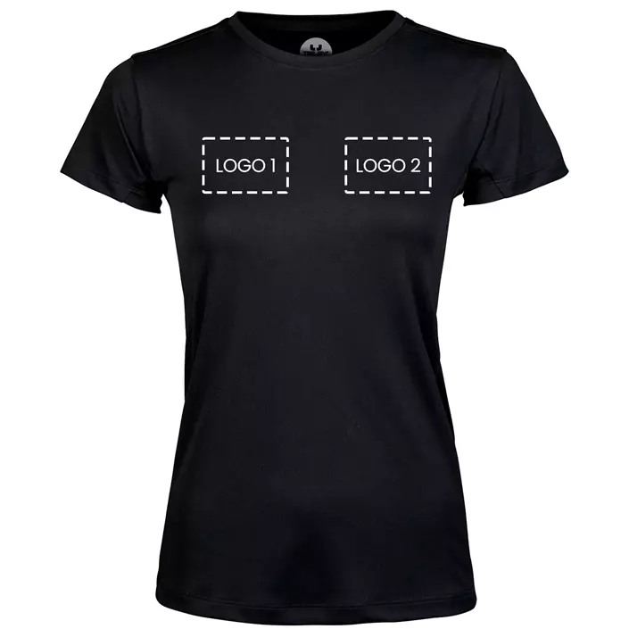 Tee Jays luxury T-shirt dam med logotryck, , large image number 1